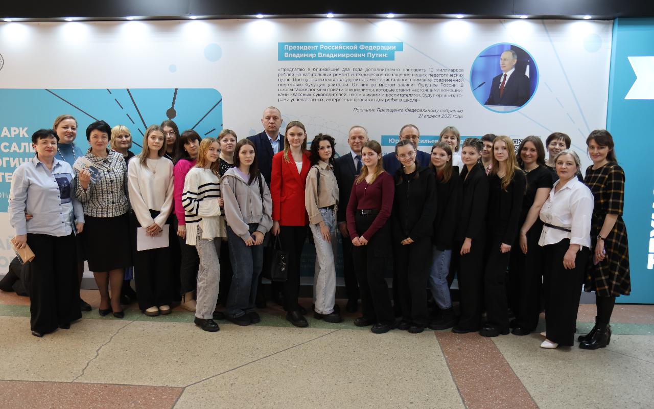 ФОТО к новости: И.о. ректора НГПУ Сергей Александрович Нелюбов: «Наша задача – формировать мотивацию у школьников к выбору профессии учителя»