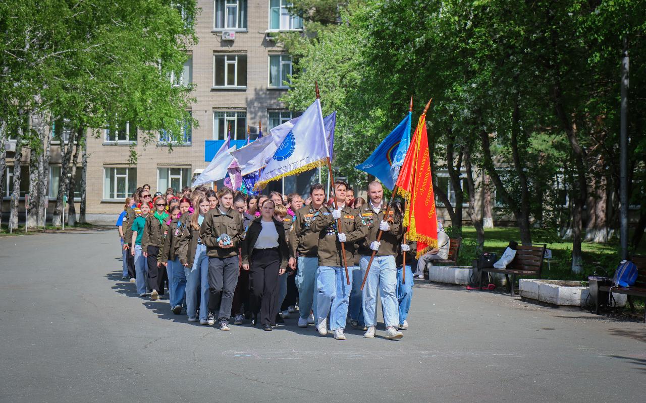 ФОТО к новости: В НГПУ торжественно открыли третий трудовой семестр студенческих отрядов