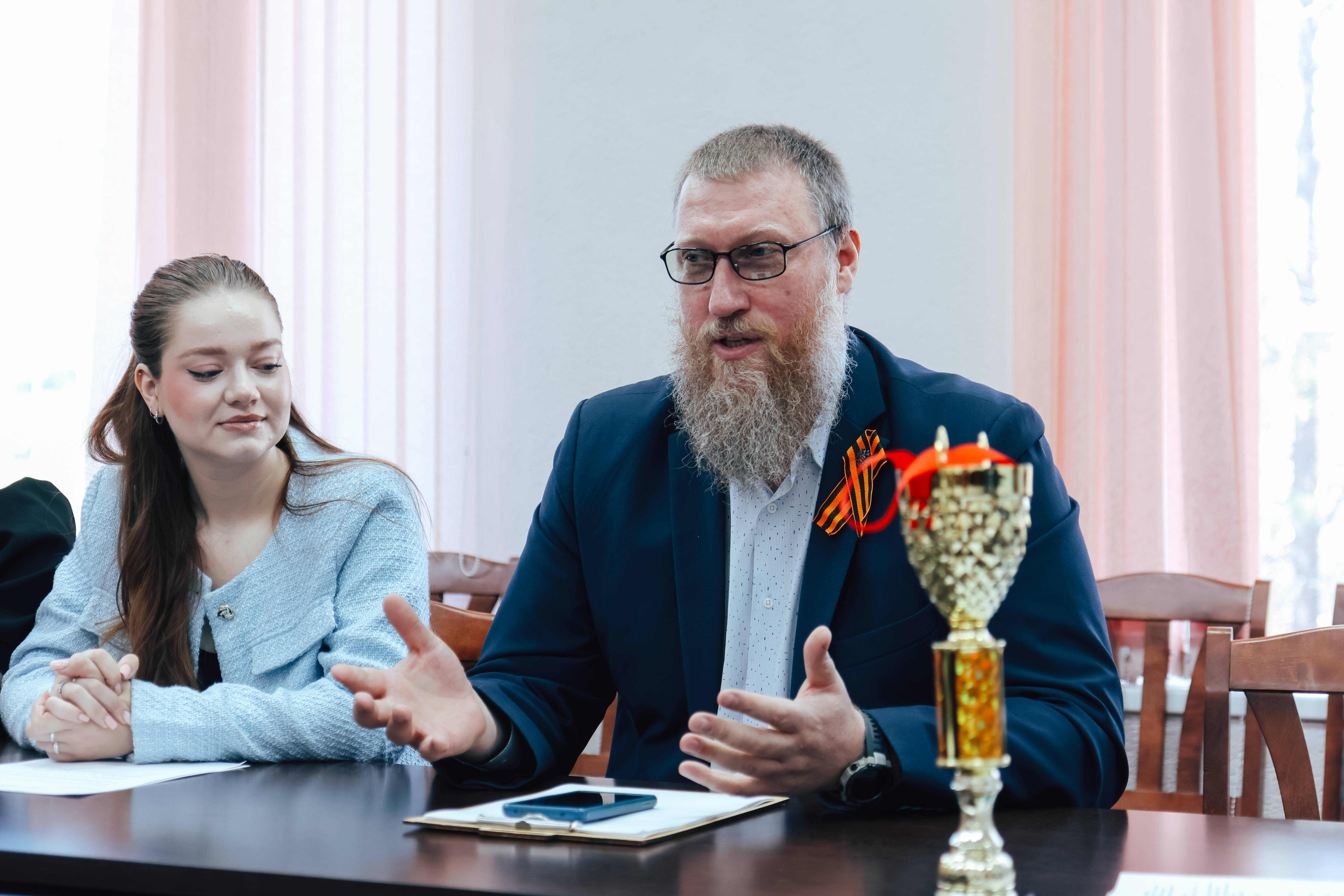 ФОТО к новости: Ректор НГПУ встретился с командой «Соколы 54» после победы на зональном этапе «Зарницы 2.0»