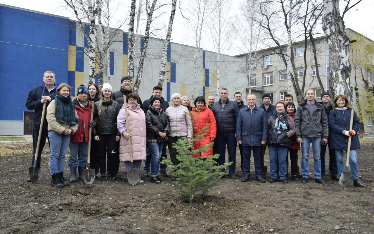 ФОТО к новости: Когда деревья будут большими: масштабная реконструкция территории новосибирского педвуза
