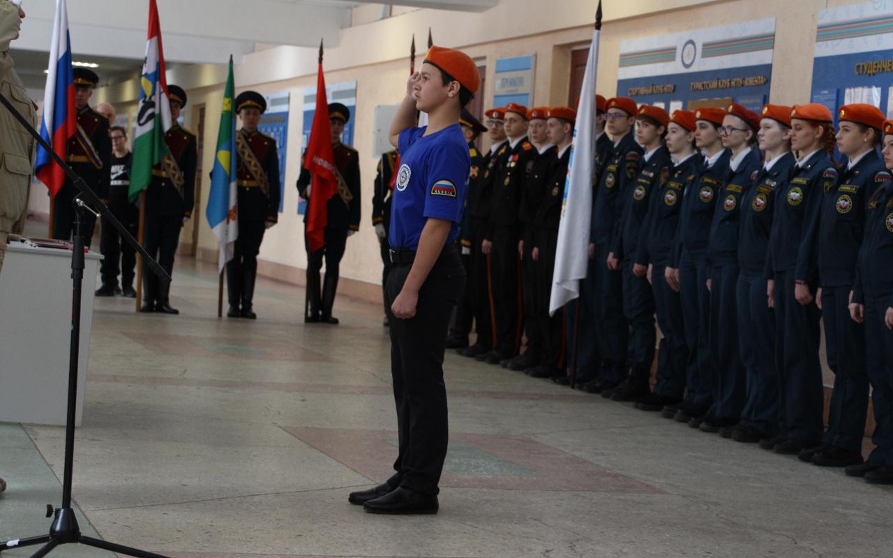 ФОТО к новости: «Их девиз – служить России»: курсанты юношеского отряда Salus вступили в ряды «Юнармии»
