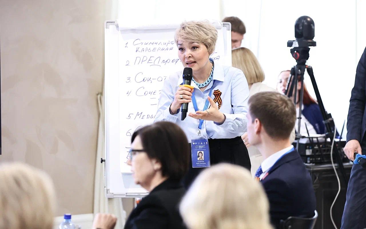 ФОТО к новости: «Министерство образования региона и команда педагогического университета должны работать бесшовно»: и. о. ректора Сергей Александрович Нелюбов принимает участие во Всероссийском совещании в центре «Корсунь»