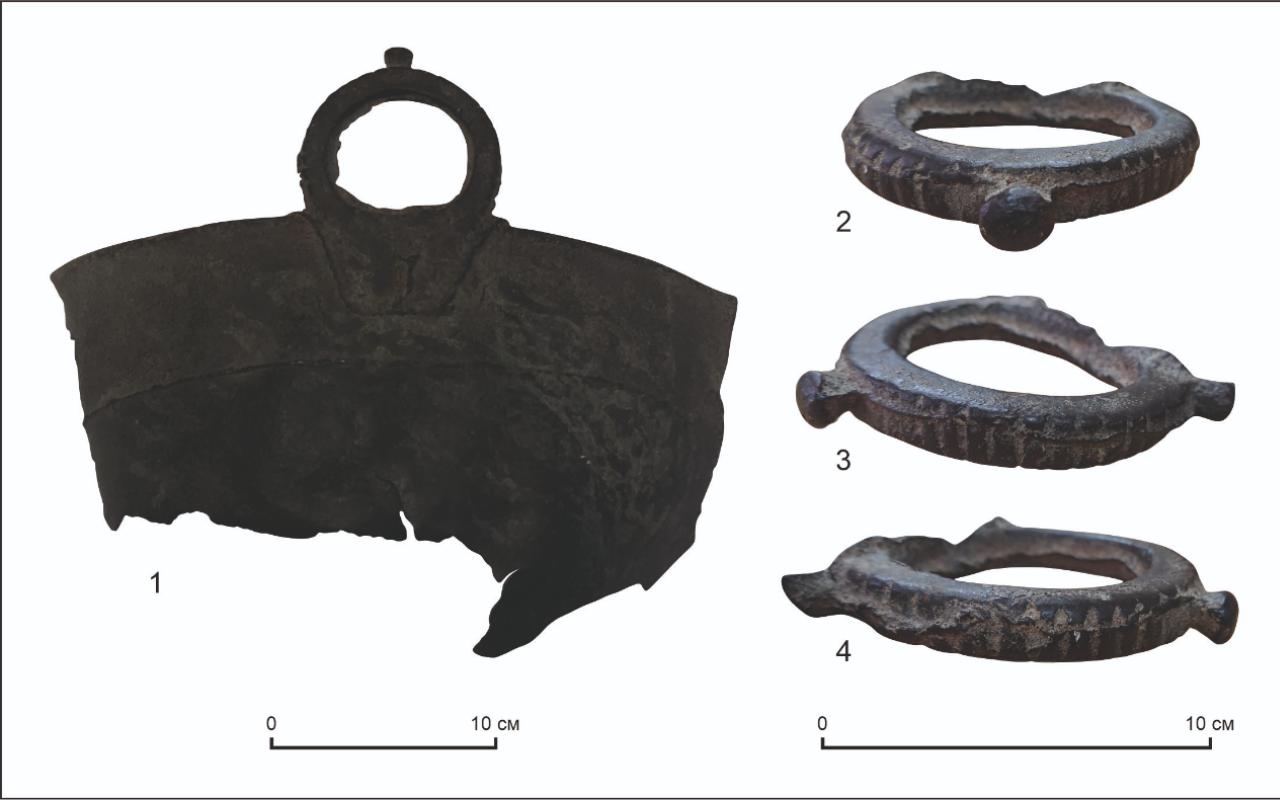 ФОТО к новости: Профессор НГПУ объяснил, для чего древние скифы «похоронили» ручку медного котла в Курайской степи