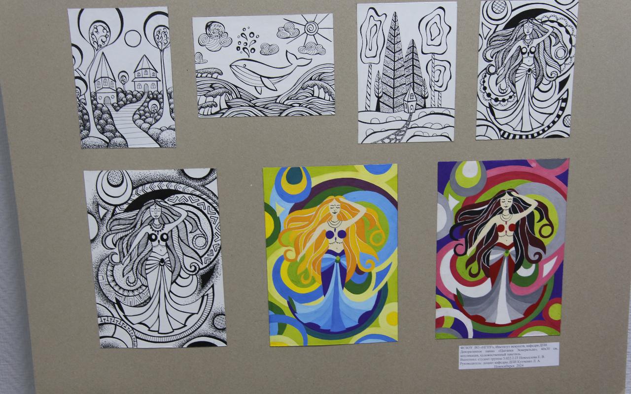 ФОТО к новости: Языком пэчворка и папье-маше: кафедра декоративно-прикладного искусства НГПУ проводит новую выставку