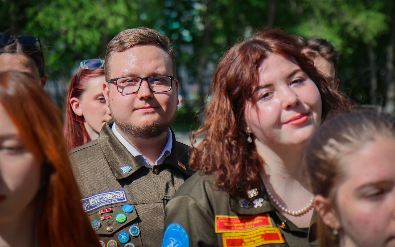 ФОТО к новости: В НГПУ торжественно открыли третий трудовой семестр студенческих отрядов