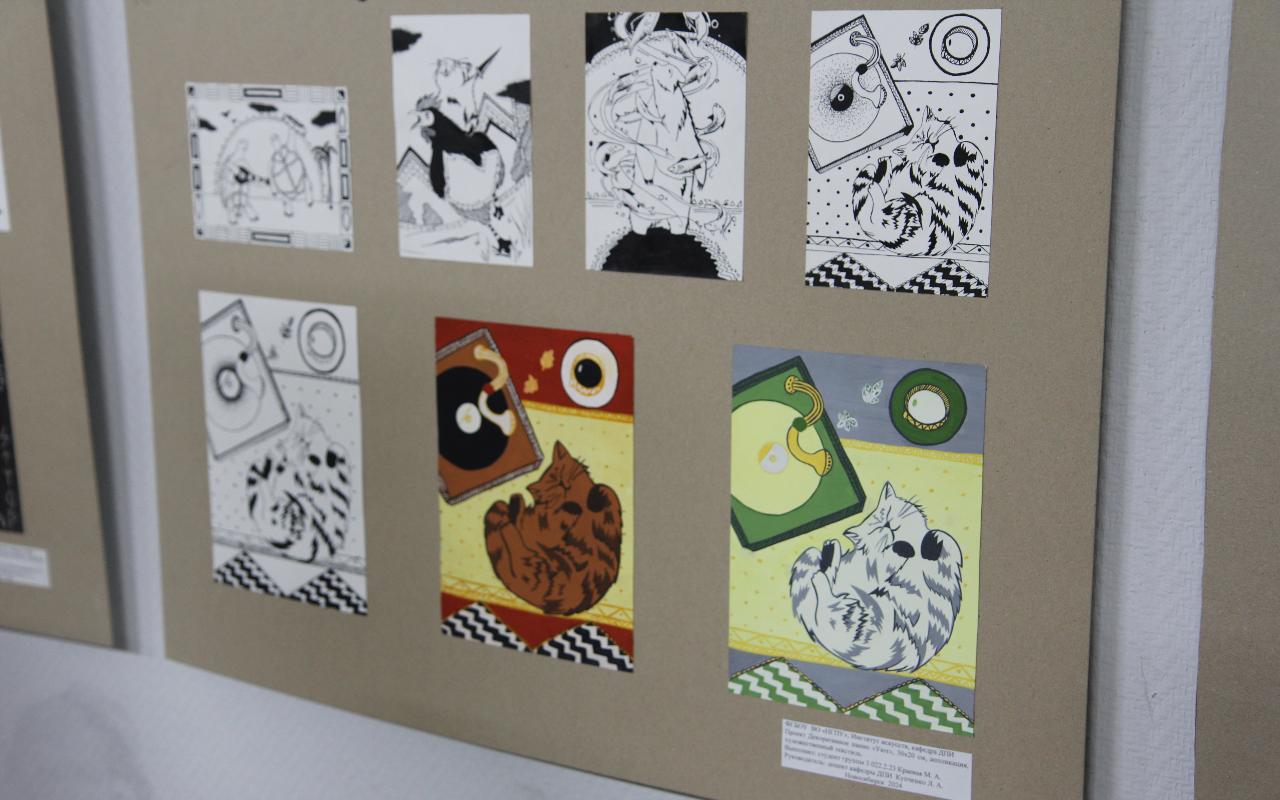 ФОТО к новости: Языком пэчворка и папье-маше: кафедра декоративно-прикладного искусства НГПУ проводит новую выставку