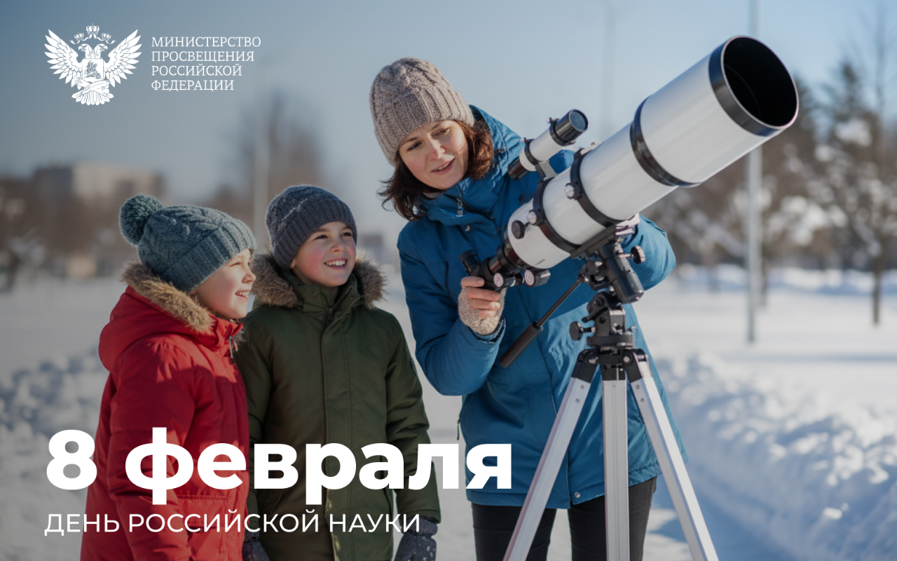 Поздравление Министра просвещения Российской Федерации Сергея Кравцова с Днем российской науки